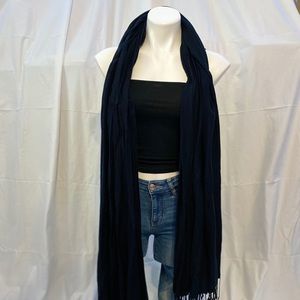 Navy Blue Pashmina Scarf